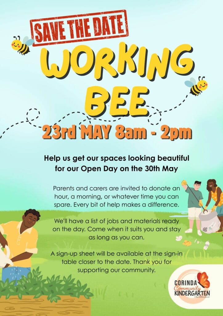 Working Bee 23rd May 2026